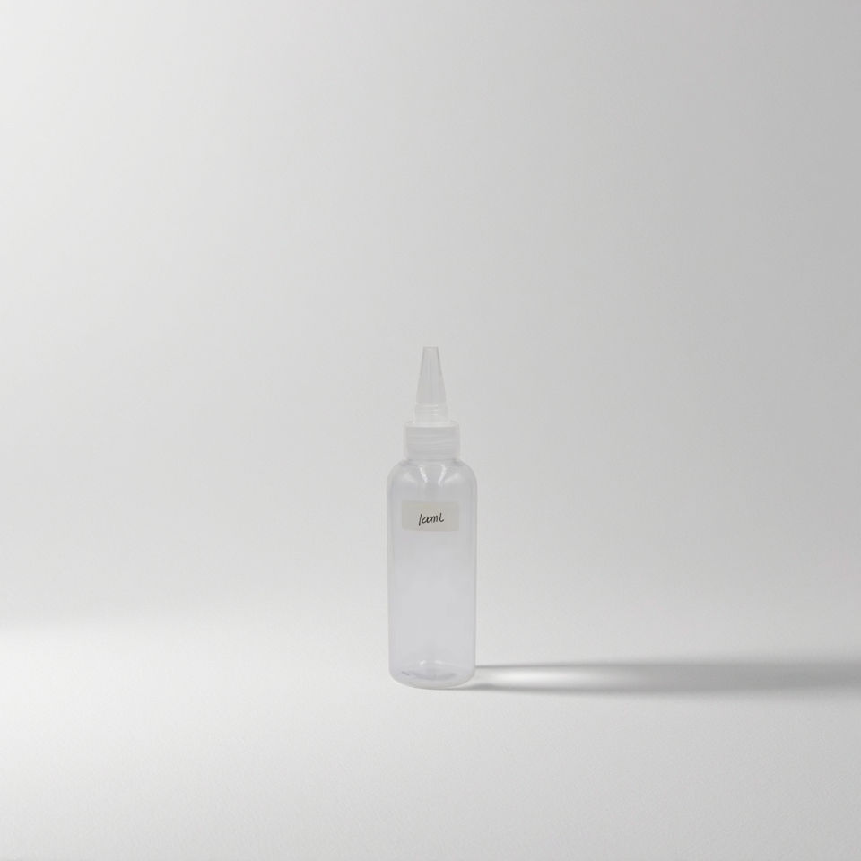 Transparent PET Hair Oil Bottle with Pump Sprayer 100ml-500ml Plastic Squeeze Pointed Mouth Bottle Sizes