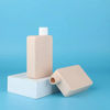 100ml Eco-friendly square Wheat Straw HDPE Biodegradable Squeeze Bottle for Lotion