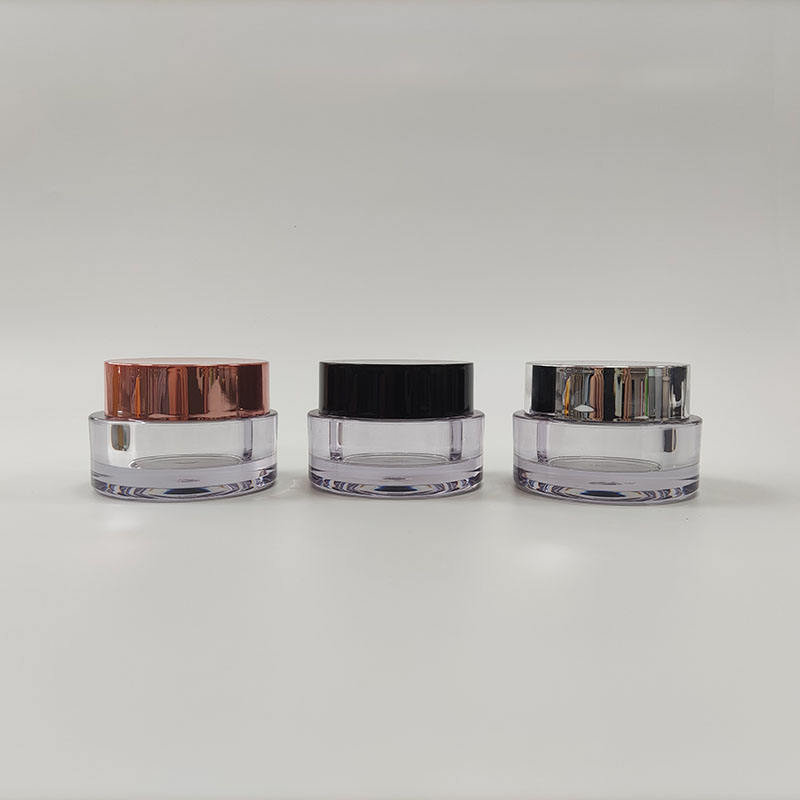 PETG Luxury Plastic Cosmetic Container Cream Jar With Lids for Acrylic Powder Containers