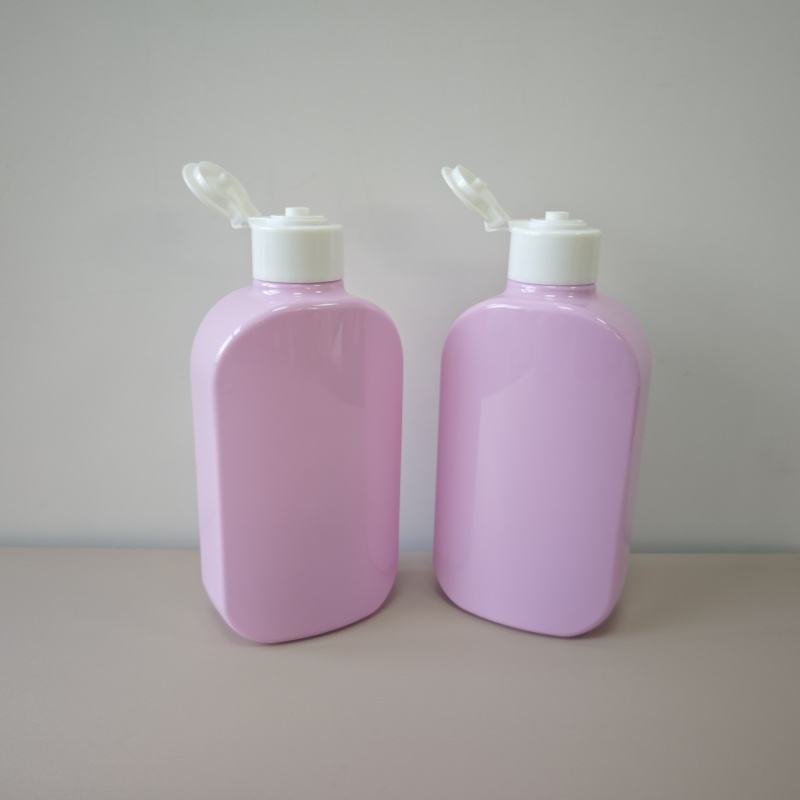 300ml Personal Care Lotion Packaging Bottle Pet Flat Bottle With Flip Cap