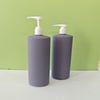 500ML 750ML HDPE Cosmetics Packaging Soft Touch Shampoo Bottle Shower Gel Bottle With Pump