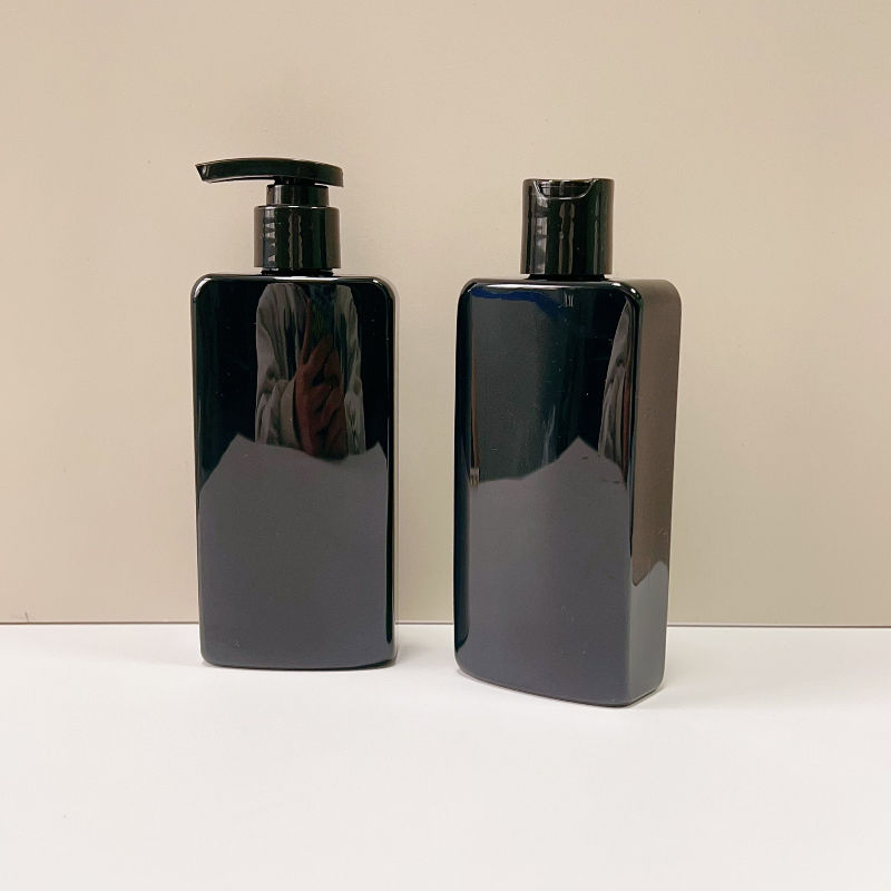 Wholesale Rectangular Pet Empty Cosmetic Plastic Emulsion Pump Bottle 250ml Shampoo