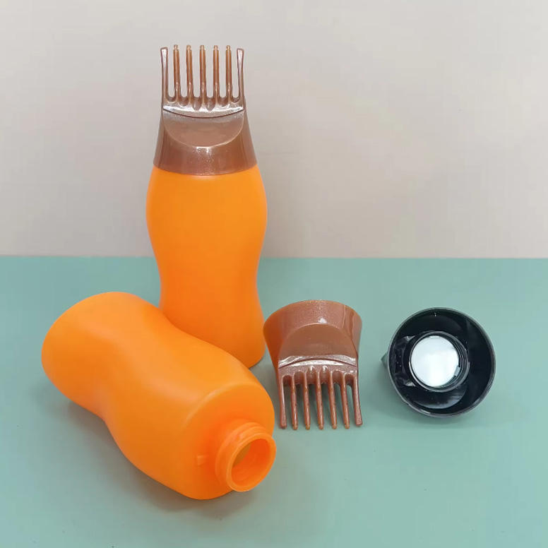 Factory Direct 170ml 180ml 240ml 300ml Hdpe Hair Essential Oil Comb Bottle With Comb