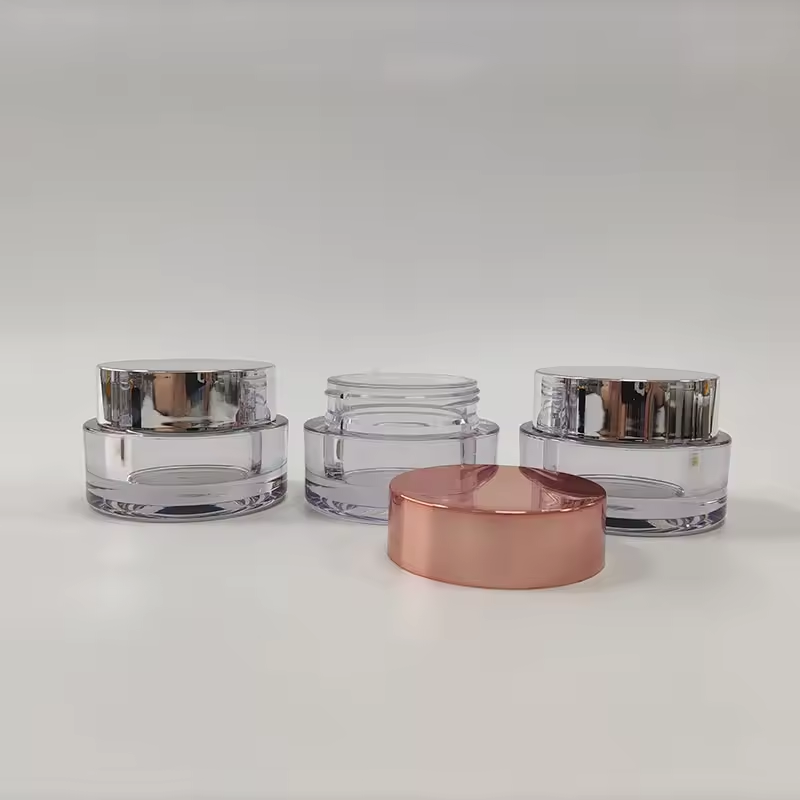 High Quality Thick Wall 50ml PETG Plastic Cream Jar Cosmetic Jar Cosmetic Body Lotion Plastic Jar