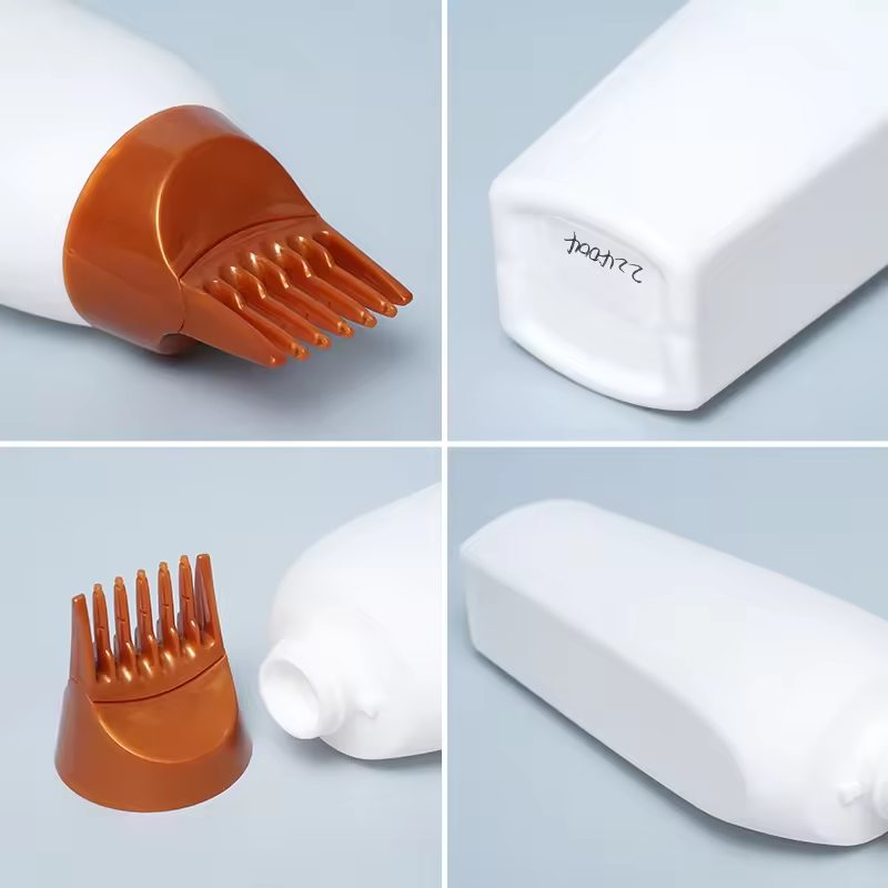 Professional Custom Eco-Friendly High Quality Salon Hair Dye Shampoo Bottle 2 in One Hair Dye Bottle for Beauty Salon