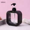 300ml 500ml Plastic Transparent Pressing Hand Sanitizer Cosmetics Shower Gel Travel Sub Bottle