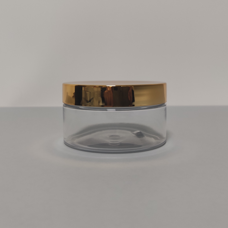 50ml 100ml 150ml 200ml 2oz 4oz 8oz 12oz 16oz Round Food Grade Plastic Jar clear Pet Plastic Cream Jar With Plastic Lids