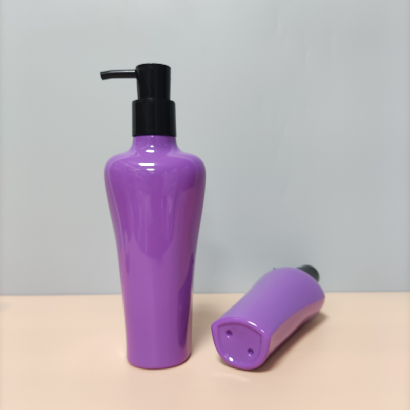 380ml 550ml Unique Shape Shampoo Shower Gel Lotion Bottles With Pump