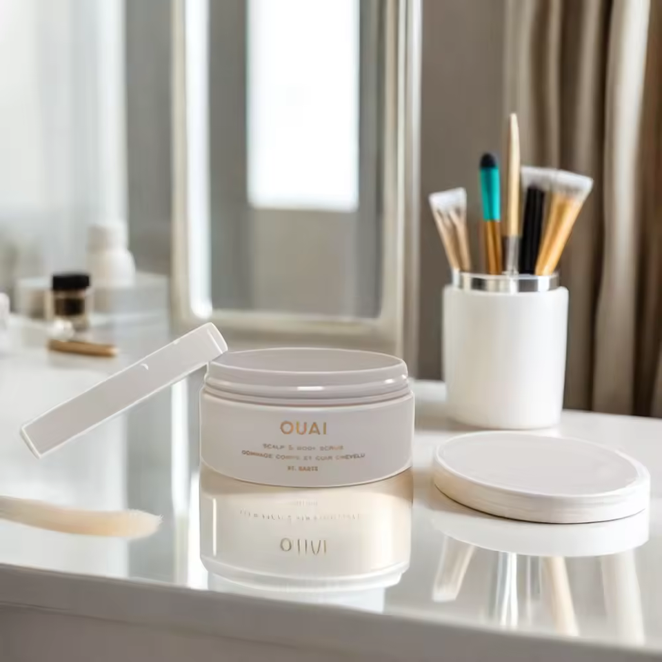 Custom Luxury 30ml to 600ml White Pet Matte Round Wide Mouth Plastic Body Butter Cleansing Cream Jar With Lid