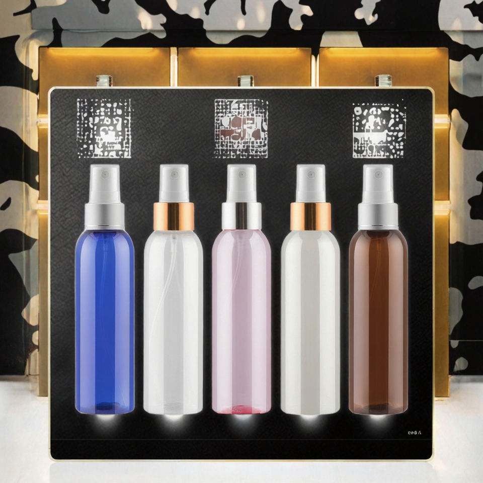 Skincare Hair Spray Cosmetics Empty Bottles Fine Mist 10ml-1000ml Brown Plastic Serum Containers
