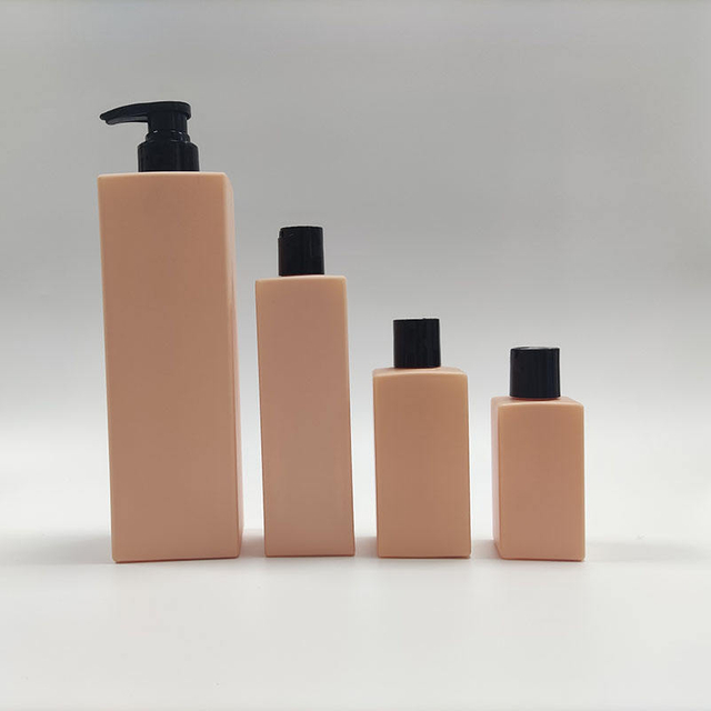 Luxury Square Plastic Gel Hair Shampoo Bottle Empty Body Lotion Hand Wash Pump Bottle