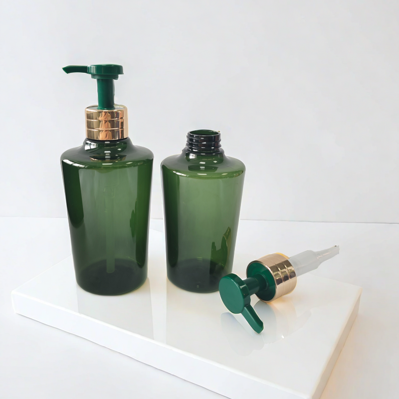Custom Luxury 400ml 500ml PET Plastic Pump Bottle Shampoo Bottle Shower Gel Bottle