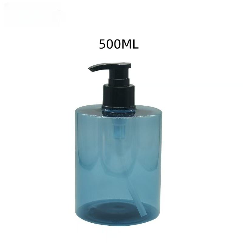 Custom Luxury 300ml 500ml PET Plastic Pump Bottle Shampoo Shower Gel Body Wash Bottle