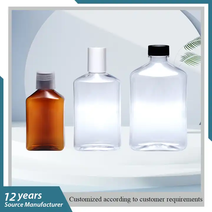 Pet Bottle 120ml 250ml 350ml Plastic Packaging Custom Pet Bottles