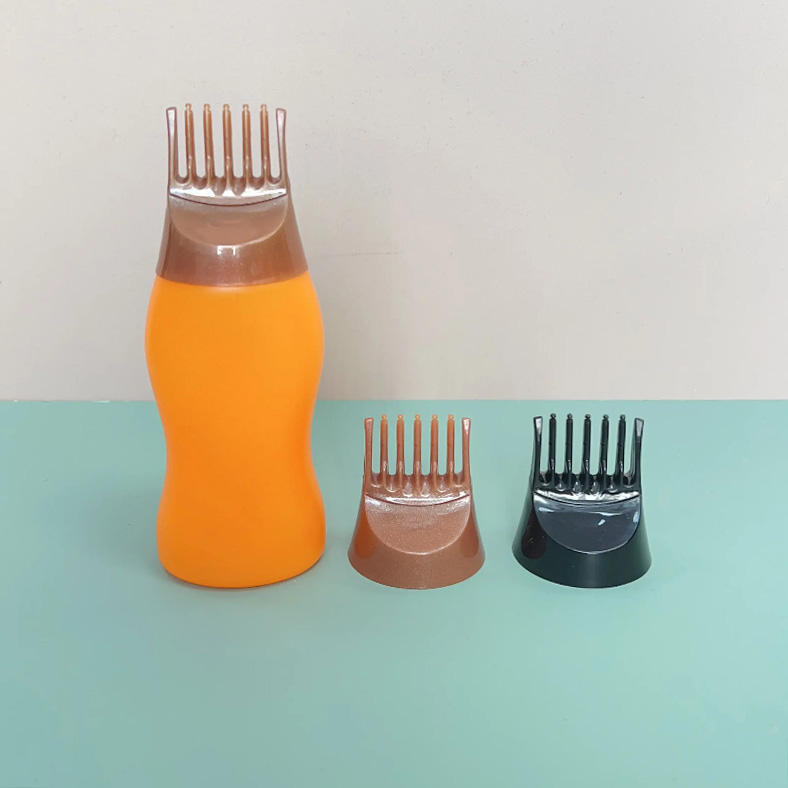 Factory Direct 170ml 180ml 240ml 300ml Hdpe Hair Essential Oil Comb Bottle With Comb