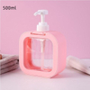 300ml 500ml Plastic Transparent Pressing Hand Sanitizer Cosmetics Shower Gel Travel Sub Bottle