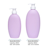 550ML 800ML HDPE Shampoo Shower Gel Plastic Container Custom Luxury Bottles Soft Touch Bottles