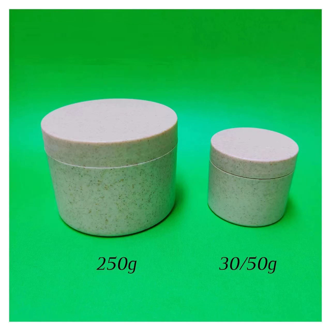 New Style Empty Customized Degradable Wheat Straw Cream Jar 240G 300G Cosmetic Body Lotion Container