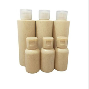 Eco Friendly 2oz 4oz Degradable Shampoo and Conditioner Bottle Wheat Straw Material Plastic Bottles