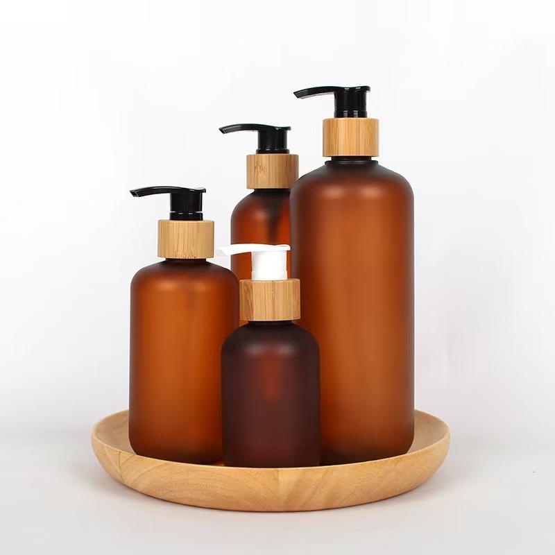 Wholesale Cosmetics PET Plastic Lotion Bottles 10ml-1000ml Custom Shampoo Hair Care Bottles