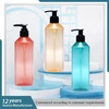 Newly Designed 300ml Body Wash Shampoo Bottle Oblique Shoulder Soap Bottle Can Be Refilled Plastic Bottle