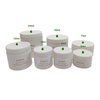 Custom Luxury 30ml to 600ml White Pet Matte Round Wide Mouth Plastic Body Butter Cleansing Cream Jar With Lid
