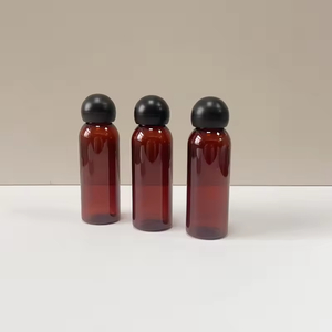 Factory Direct Sales of Refined Oil Bottles 70ml Pet Ball Cap Plastic Bottle Emulsion Empty Mushroom Cap