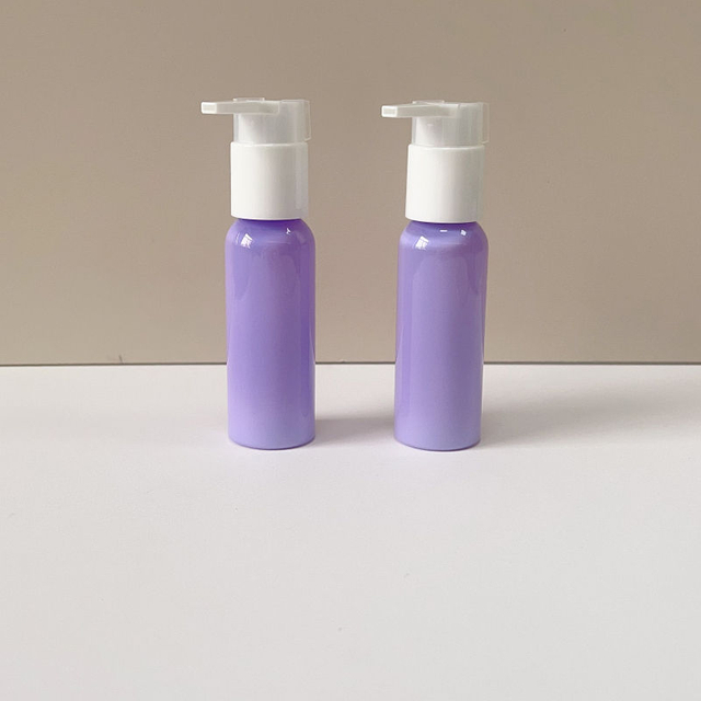 Custom 50ml Plastic PET Fancy Travel Size Portable Colorful Skincare Cosmetic Lotion Bottle With Pump