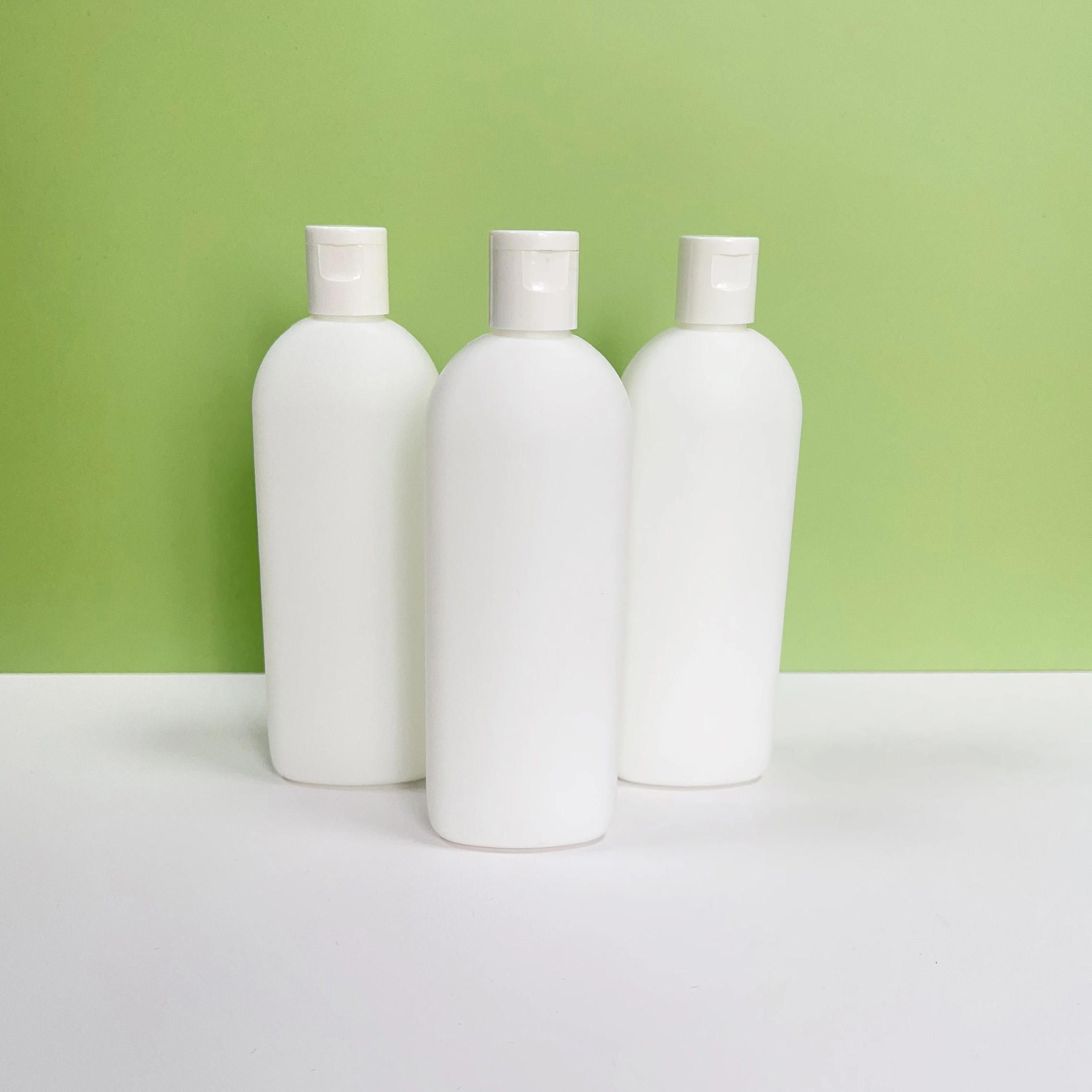 New Product 200ml HDPE Material Lotion Conditioner Body Milk Round Shoulder Flat Bottle