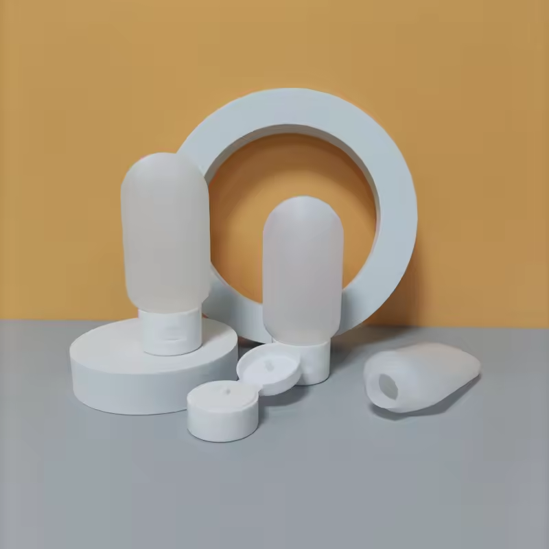 60ml Inverted Colorful Flexible Flip-top Cosmetic Packaging Bottle Travel Sunscreen Cleanser Dispenser Bottle