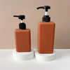 Factory Direct Sales 300ml 500ml Hdpe Empty square Shampoo Pump Bottle Soft Touch Bottle