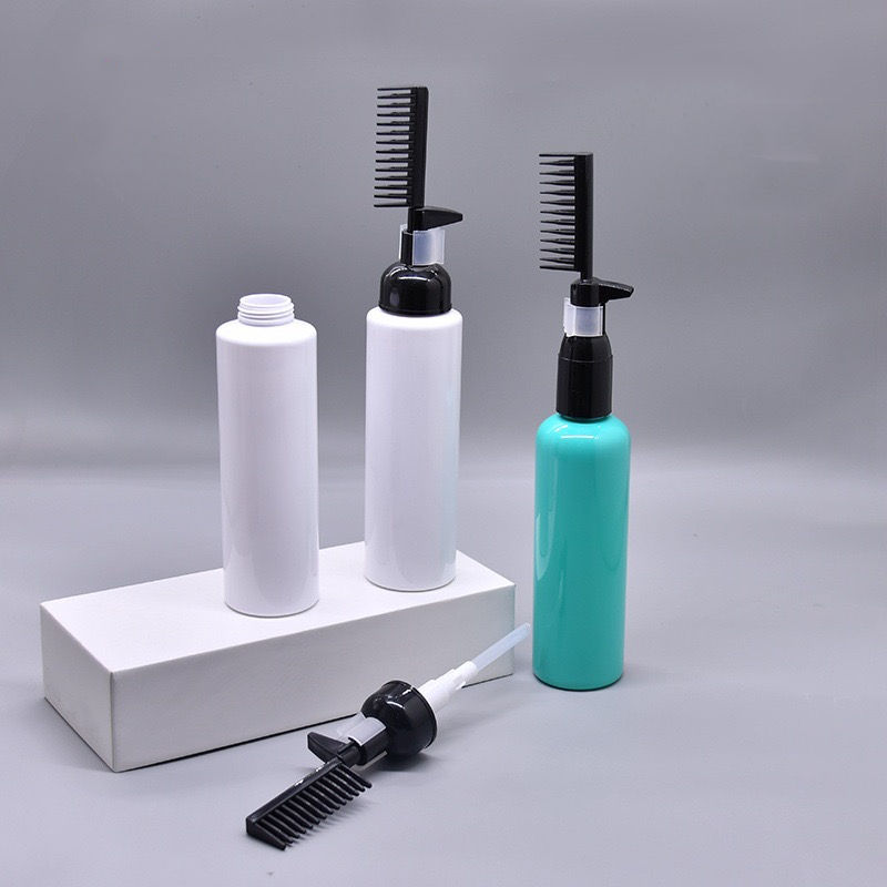 Factory Direct Sales 80ml 100ml 150ml PET Plastic Hair Color Comb Empty Dye Bottle Brush Applicator Plastic Bottles Category