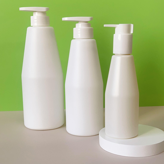 Factory Direct Sales 200ml 500ml 750ml Hdpe Oblique Shoulder Round Bottle Hand Sanitizer Shampoo Body Wash Plastic Bottle