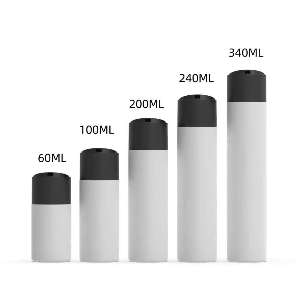 Factory 60ml 100ml 200ml 240ml 340ml Hdpe Hand Cream Shampoo Body Cream Plastic Bottle With Disc Top Cap