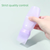 Factory Direct Sales 120ml HDPE Material Plush Touch Hair Essential Oil Environmental protection Oil Comb