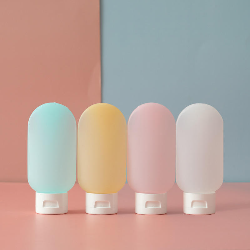 60ml HDPE Body Lotion Facial Cleanser Bottle Soft Material Bottle Sub-bottling Soft Touch Bottle