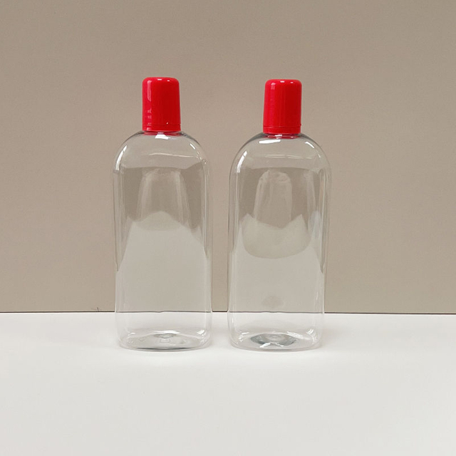 Custom Empty 400ml Pet Transparent Shampoo Body Wash Cosmetic Packaging Plastic Bottle