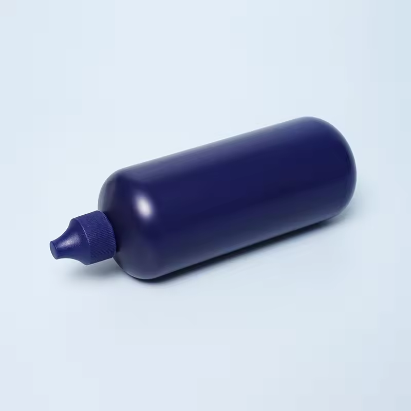Wholesale Empty Blue 50ml 100ml 250ml HDPE Plastic Dropper Bottle Hair Dye to Remove Paint Ink Pigment Extrusion Bottle