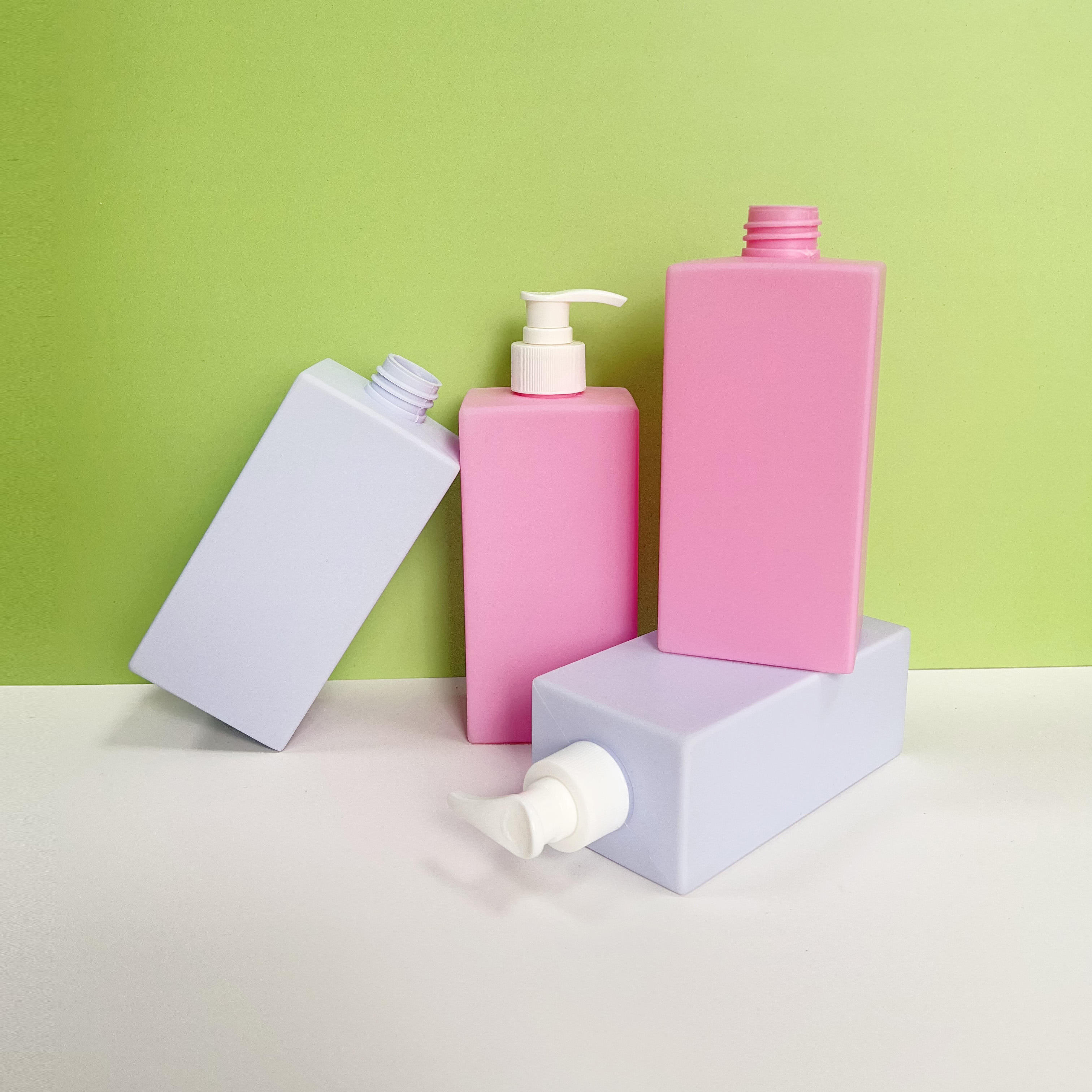 Hdpe 400ml 500ml 750ml 1000ml Cosmetic Shampoo Shower Gel Skin Care Lotion Plastic