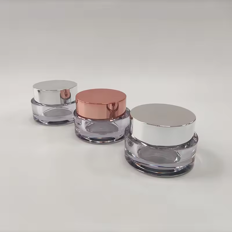 High Quality Thick Wall 50ml PETG Plastic Cream Jar Cosmetic Jar Cosmetic Body Lotion Plastic Jar