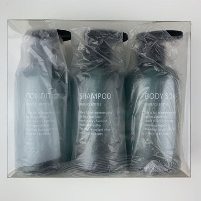 Wholesale 200ml 300ml Empty Hand Wash Bottle Green Pet Plastic Shampoo Lotion Pump Bottle Conditioner Plastic Bottle 50ml