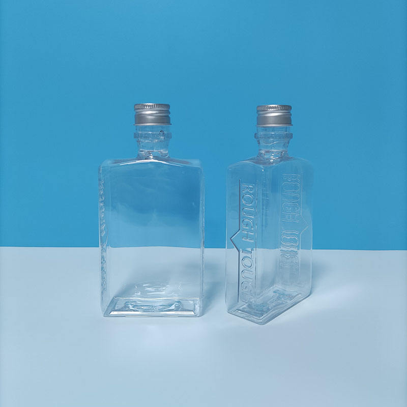 10oz Plastic Wine Bottle Portable Travel Luxury Petg Plastic Bottle With Aluminum Top Cap