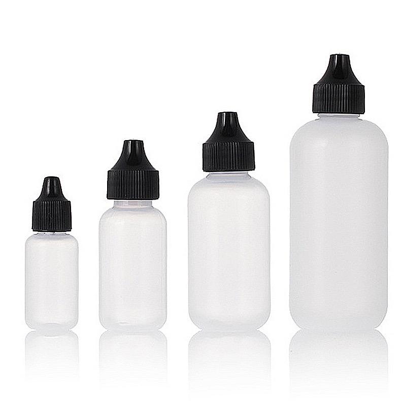 Squeezable 5ml 10ml 15ml 20ml 30ml Empty Dropper PE Plastic Bottle With Plastic Tamper Evident Cap