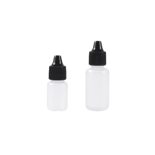 Squeezable 5ml 10ml 15ml 20ml 30ml Empty Dropper PE Plastic Bottle With Plastic Tamper Evident Cap