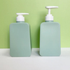 Custom square 750mlHDPE Skin Care Cosmetic Packaging Container Plastic Shampoo Bottle With Lotion Pump