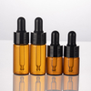 Factory Supplies 5ml 10ml 30ml PET Brown clear Glass Dropper Custom Oil Cosmetic Packaging Bottles