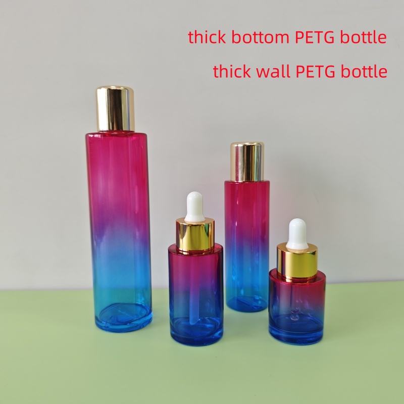 30ml 50ml 3oz 5oz Essential Oil Serum Bottle PETG Plastic Dropper Bottle Thick Wall Dropper Bottle