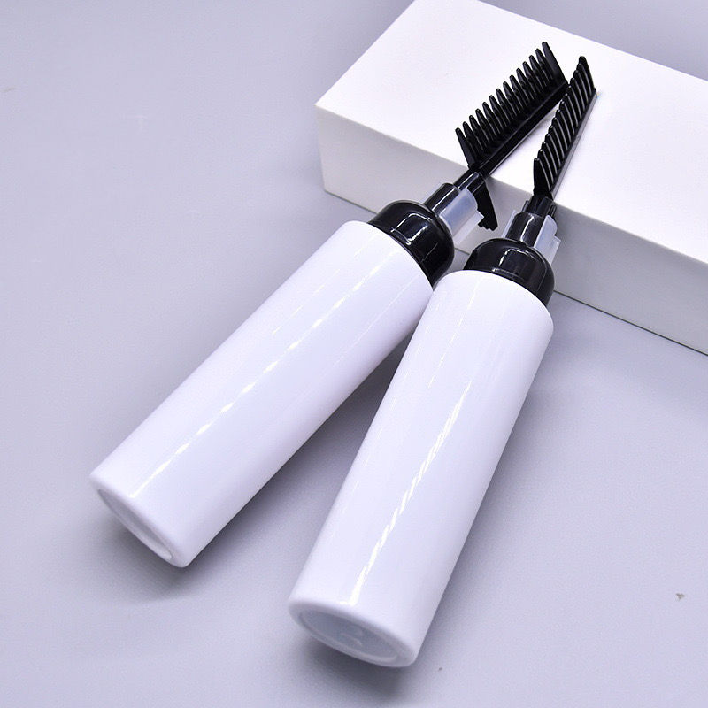 Factory Direct Sales 80ml 100ml 150ml PET Plastic Hair Color Comb Empty Dye Bottle Brush Applicator Plastic Bottles Category