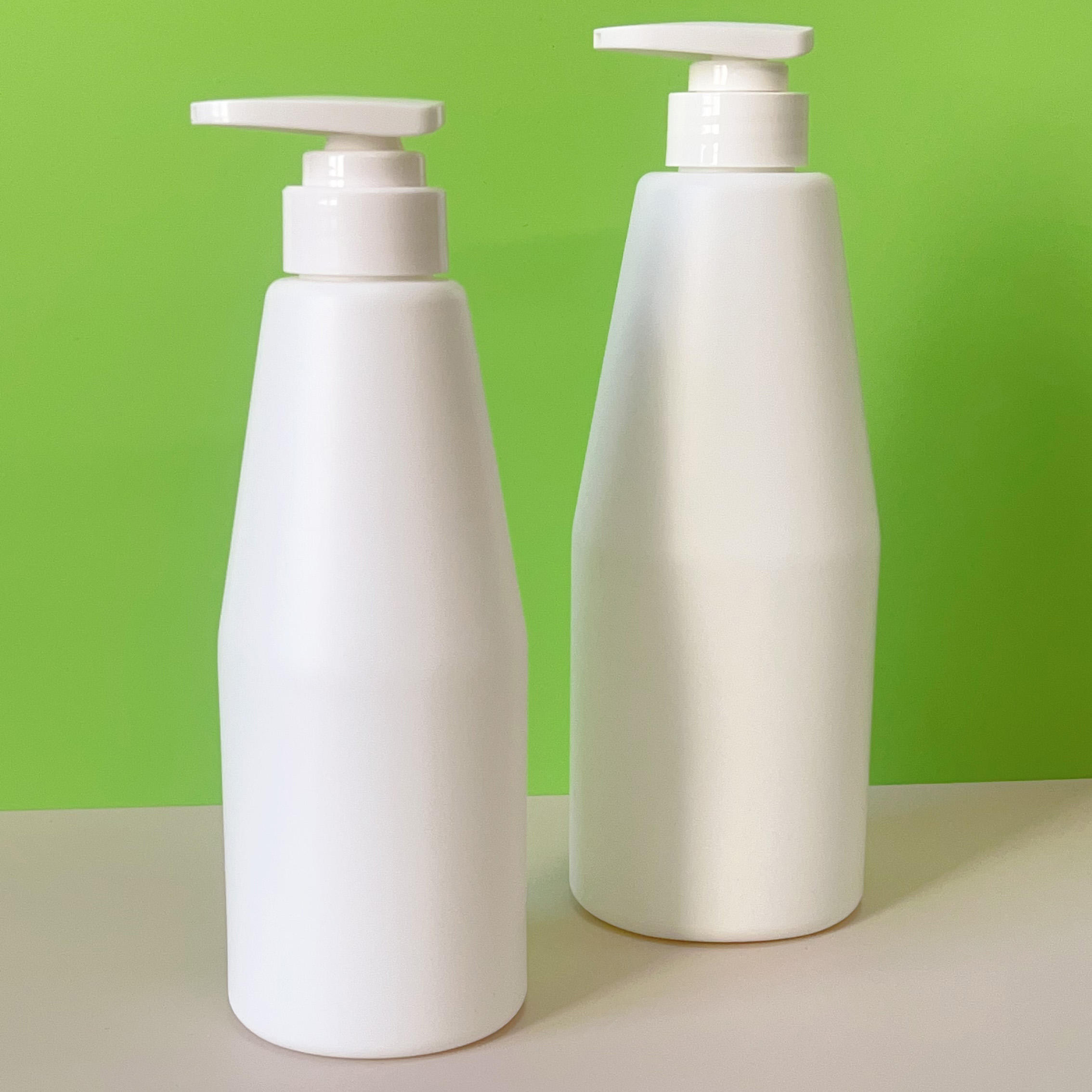 Factory Direct Sales 200ml 500ml 750ml Hdpe Oblique Shoulder Round Bottle Hand Sanitizer Shampoo Body Wash Plastic Bottle