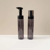 New 250ml Pet Mousse Foam Bottle Clear Black Plastic Foam Pump Bottle Cosmetic Packaging Plastic Bottle